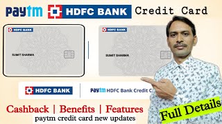 Paytm HDFC Credit Card Benefits  Paytm Credit Card  HDFC Credit Card Benefits [upl. by Malachy]