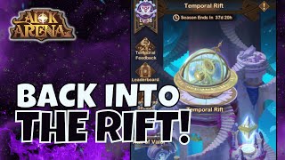 FIVE TEAM TEMPORAL RIFT GUIDE FURRY HIPPO AFK ARENA [upl. by Ylatfen510]