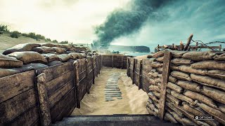 In the Trenches of WW1  Relaxing Waves at Heligoland Bight  Battlefield 1 Ambience 🎧 [upl. by Merriott719]