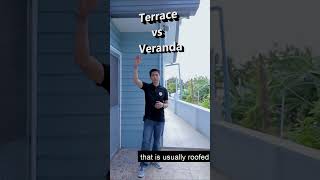 Difference Between Terrace and Veranda 🏠 shorts resideph [upl. by Nakada]