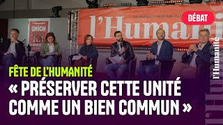 À la Fête de lHuma le serment dunité des dirigeants du Nouveau Front populaire [upl. by Hadnama]