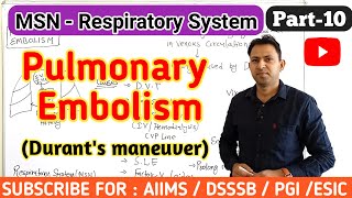 Pulmonary Embolism  causes symptoms pathophysiology treatment  respiratory msn part10 [upl. by Laven220]