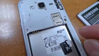 Galaxy J3 2016  How to insert micro SD card [upl. by Eirellav]