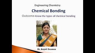 Chemical bondingBy Dr Anjali Ssaxena [upl. by Lethia]