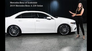 2019 MercedesBenz A220 Sedan Ground Breaking AI Technology review from Mercedes Benz of Scottsdale [upl. by Rosie]