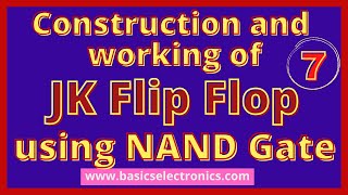 JK flip flop using NAND gate  detailed explanation with logic diagram and truth table [upl. by Anoli]