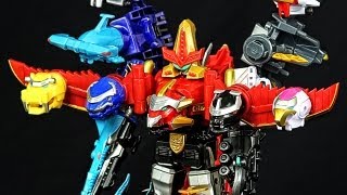 GOSEI GREAT MEGAZORD amp ZORD VEHICLE COMBINATIONS Megaforce Toys Nov 2012 [upl. by Airyk275]