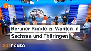 Spitzenpolitiker der Parteien zu den Ergebnissen der Landtagswahlen in Sachsen und Thüringen [upl. by Jemma]