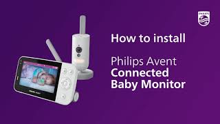 Ta i bruk din Philips Avent Babyvakt med apptilkobling [upl. by Boaten]