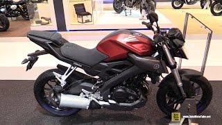 2015 Yamaha MT125 ABS  Walkaround  2014 EICMA Milan Motorcycle Exhibition [upl. by Pulcheria]