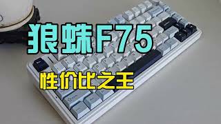 可以旋轉的機械鍵盤，狼蛛F75鍵盤開箱 [upl. by Nitsuj]