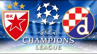 LIGA SAMPIONA  CRVENA ZVEDA VS DINAMO ZAGREB VELIKI BALKASNKI DERBI  PRVI VIDEO SA FACECAM [upl. by Kcirdahs]