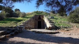 The Treasury of Atreus c 13001250 BCE Mycenae Greece [upl. by Yarased]