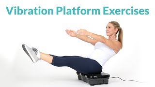 Vibration Plate Exercises for Total Body Workout With Resistance Bands [upl. by Marigolda667]