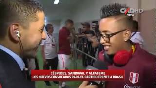 Central Perú Christian Cueva habla luego de la victoria de Perú ante Paraguay [upl. by Smail]