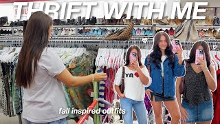 thrift with me for pinterest inspired fall outfits  haul [upl. by Summons]