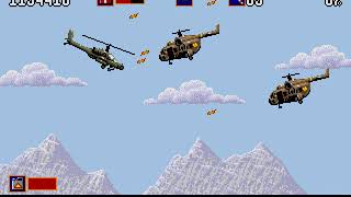 Gunship Mega Drive Genesis Full Playthrough Hard Difficulty Part 3 [upl. by Llennoc]