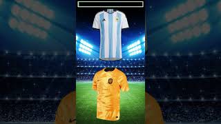 Argentina vs Holanda ¿Que Camiseta es Mejor argentina holanda futbol [upl. by Je]