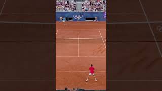 Djokovic EPIC point vs Musetti djokovic tennis musetti olympics shorts [upl. by Retrak]