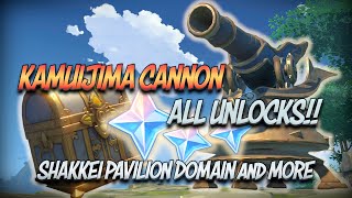 Kamuijima Cannons Unlock Chests and Shakkei Pavilion in Inazuma ALL LOCATIONS  Genshin Impact [upl. by Nihhi]