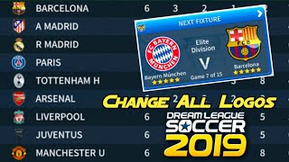 How to change all teams logo in DLS 19 [upl. by Nirrad]