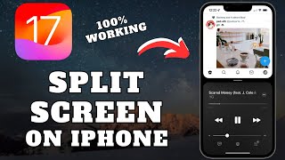 How To Split Screen On Your iPhone  Split Screen On iOS 17 [upl. by Jariah]