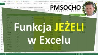 EXCEL  Funkcja JEŻELI [upl. by Wileen394]