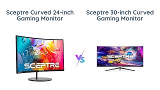 Sceptre 24inch vs 30inch Gaming Monitor Comparison [upl. by Esertap]