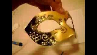 Decorating masquerade mask DIY [upl. by Marcelo]