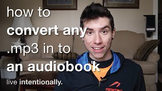 How To Convert Any MP3 In To An Audiobook m4b [upl. by Ahseenat]