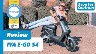 BEST GETEST ANWB 2022 🏆  ELEKTRISCHE SCOOTER  IVA EGO S4  ALLE DETAILS REVIEW [upl. by Dav591]