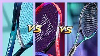 Yonex Ezone 98 vs Vcore 98 vs Vcore Pro 97 [upl. by Aicirtac]