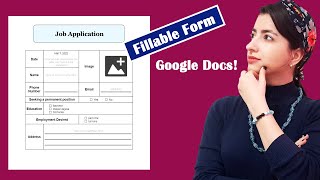 Creating a fillable form in Google Docs [upl. by Aiasi]