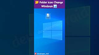 Simple Trick to Change Folder Icons in Windows 10 – DIY  windowstricks folderchange shorts [upl. by Keg]