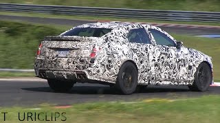 2016 Cadillac CTSV spied testing on the Nürburgring [upl. by Felisha956]