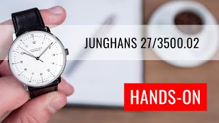 HANDSON Junghans Max Bill Automatic 27350002 [upl. by Enomad]