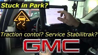 GMC Stuck in park  Traction control  C0161 Test and Repair [upl. by Atled]