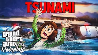 TSUNAMI FLOODS THE CITY  GTA RP [upl. by Atteniuq]