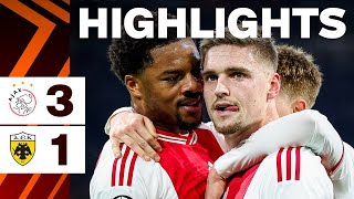 European football secured 🔒  Highlights Ajax  AEK Athene  UEFA Europa League [upl. by Monteith706]