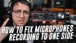 Microphone Only Recording Left Channel Solution FAQ Series [upl. by Nedgo]