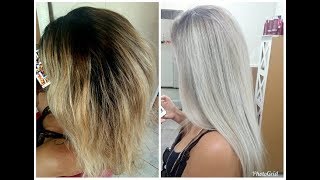 PASSO A PASSO MECHAS PLATINADAS 90 DO CABELO [upl. by Olimpia]