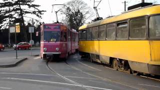 Tramvaie in Oradea 11 03 2011 [upl. by Bloomer]