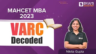 MAHCET MBA 2023  CET MBA 2023 VARC Decoded  Ace Your CET Preparation  BYJUS Exam Prep [upl. by Poul177]