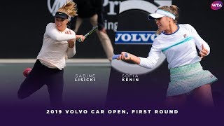 Sabine Lisicki vs Sofia Kenin  2019 Volvo Car Open First Round  WTA Highlights [upl. by Hola162]