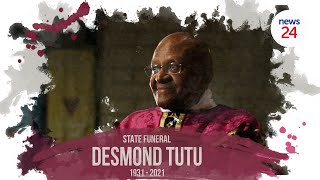 WATCH LIVE  Official funeral for Archbishop Emeritus Desmond Tutu in Cape Town [upl. by Maurilla]