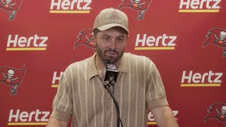 Baker Mayfield on Victory in Detroit ‘A Huge Win For Us’  Press Conference  Tampa Bay Buccaneers [upl. by Mannes303]