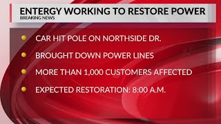 Entergy working to restore power outage [upl. by Asaert]