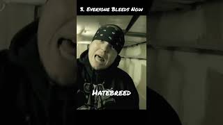 Hatebreed Top 5 Hit Songs metalcore hardcorepunk beatdownhardcore americanband jameyjasta [upl. by Halvaard]