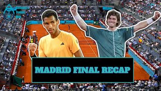 RUBLEV vs AUGERALIASSIME Madrid 2024 Final  PostMatch Recap and Analysis [upl. by Eedrahc232]