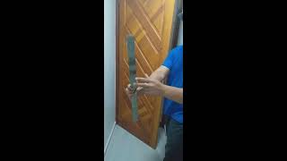 como instalar Puxador em porta de madeira Deus e Fiel [upl. by Akerley846]